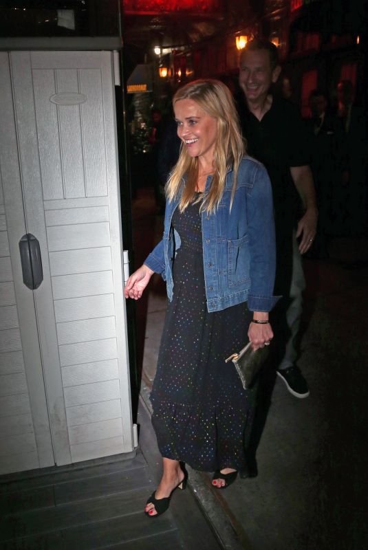 REESE WITHERSPOON at Carbone in New York 08/27/2022