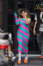 REMI WOLF Leaves Her Hotel in New York 08/28/2022