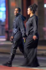 RIHANNA and A$AP Rocky Night Out in New York 08/04/2022