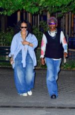 RIHANNA and ASAP Rocky Night Out in New York 08/07/2022