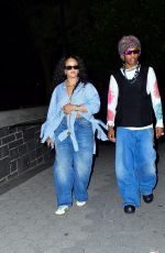 RIHANNA and ASAP Rocky Night Out in New York 08/07/2022