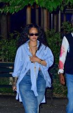 RIHANNA and ASAP Rocky Night Out in New York 08/07/2022
