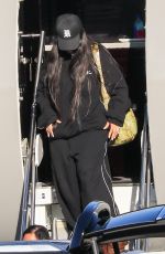 RIHANNA Arrives at a Private Jet in Los Angeles 08/14/2022