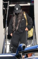 RIHANNA Arrives at a Private Jet in Los Angeles 08/14/2022