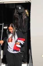 RIHANNA Arrives at a Private Jet in Los Angeles 08/14/2022