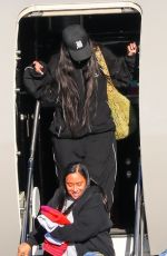 RIHANNA Arrives at a Private Jet in Los Angeles 08/14/2022