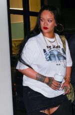 RIHANNA Night Out in New York 08/12/2022