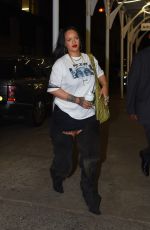 RIHANNA Night Out in New York 08/12/2022