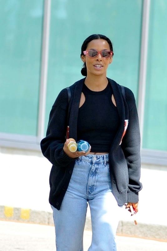 ROCHELLE HUMES Arrives at Ninja Warrior Filming in Manchester 08/09/2022