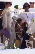 ROSIE HUNTINGTON-WHITELEY and Jason Statham at a Boat Trip Around Greek Island of Schinoussa 08/23/2022