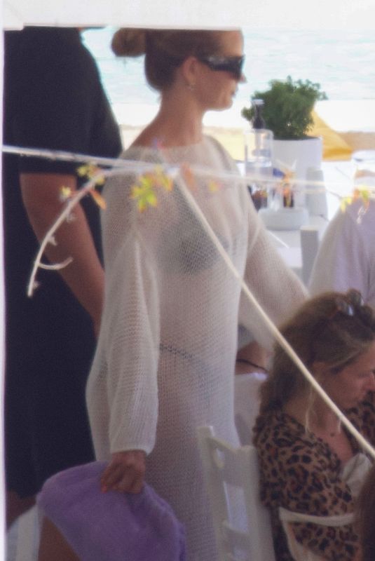 ROSIE HUNTINGTON-WHITELEY and Jason Statham at a Boat Trip Around Greek Island of Schinoussa 08/23/2022