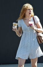 RUMER WILLIS Out Iced Coffee in Studio City 08/12/2022