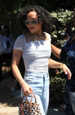 RUTH NEGGA Arrives at Day of Indulgence Party in Brentwood 08/14/2022