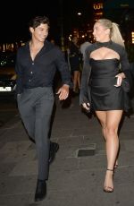 SAFFRON BARKER Leaves Amazonico Restaurant in London 08/18/2022