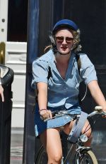 SAOIRSE RONAN and Jack Lowden Riding Bikes Out in London 07/31/2022