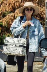 SARAH HYLAND Leawes Workout on a Hot Day in West Hollywood 08/15/2022