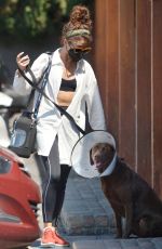 SARAH HYLAND Out and About in Los Angeles 08/04/2022