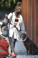 SARAH HYLAND Out and About in Los Angeles 08/04/2022