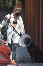 SARAH HYLAND Out and About in Los Angeles 08/04/2022
