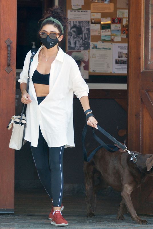 SARAH HYLAND Out and About in Los Angeles 08/04/2022