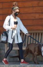SARAH HYLAND Takes Her Dog to the Vet in Los Angeles 08/04/2022