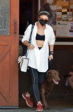 SARAH HYLAND Takes Her Dog to the Vet in Los Angeles 08/04/2022