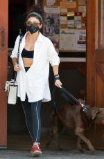 SARAH HYLAND Takes Her Dog to the Vet in Los Angeles 08/04/2022
