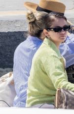 SELENA GOMEZ and Andrea Iervolino on a Boat in Positano 08/06/2022