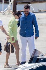 SELENA GOMEZ and Andrea Iervolino on a Boat in Positano 08/06/2022