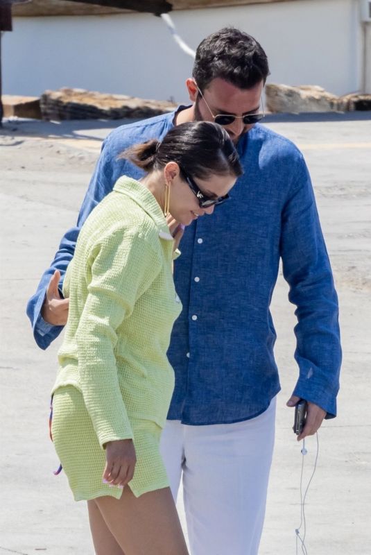 SELENA GOMEZ and Andrea Iervolino on a Boat in Positano 08/06/2022