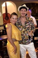 SELENA GOMEZ and SOFIA CARSON at Tavern Anema e Core with Owner Gianluigi Lembo in Capri 08/03/2022