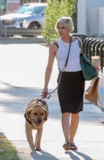 SELMA BLAIR Leaves Erewhon Market with Her Service Dog in Studio City 08/09/2022