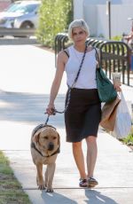 SELMA BLAIR Leaves Erewhon Market with Her Service Dog in Studio City 08/09/2022