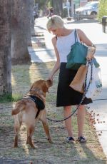 SELMA BLAIR Leaves Erewhon Market with Her Service Dog in Studio City 08/09/2022