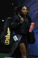 SERENA WILLIAMS Arrives on the Court at 2022 US Open Tennis in Flushing Queens 08/29/2022