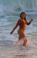 SIENNA GOMEZ in Swimsuit at a Photoshoot in Malibu 08/05/2022