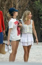 SIENNA MILLER, CARA DELEVINGNE, LADY MARY CHARTERIS and JOSEPHINE DE LA BAUME on Vacation in Ibiza 08/18/2022