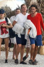 SIENNA MILLER, CARA DELEVINGNE, LADY MARY CHARTERIS and JOSEPHINE DE LA BAUME on Vacation in Ibiza 08/18/2022