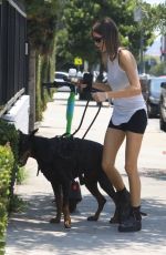 SIMI KHADRA Out with Her Dog in Los Angeles 08/03/2022