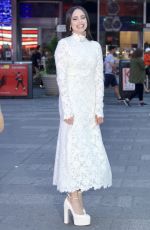 SOFIA CARSON Visits Billboard for Her Purple Hearts Movie at Times Square 08/08/2022