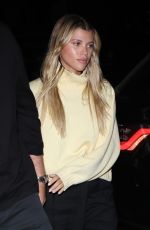 SOFIA RICHIE and Elliot Grainge Out for Dinner at Giorgio Baldi in Santa Monica 08/12/2022