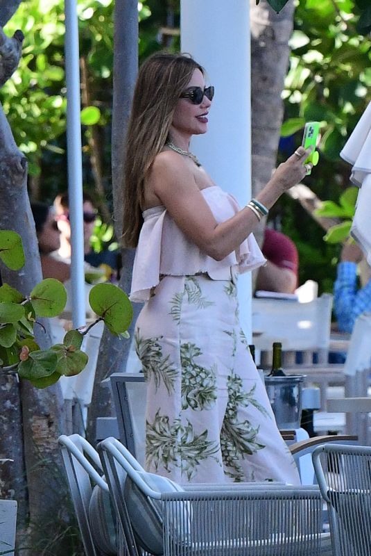 SOFIA VERGARA Out for Lunch with Family and Friends in Miami 08/05/2022