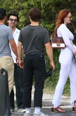 SOPHIE TURNER and Joe Jonas Out with Friends in Miami 08/13/2022