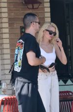 STELLA MAXWELL Put on Early Dinner with a Friend at Little Dom