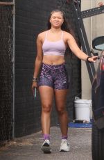 STORM REID Leaves a Gym in Los Angeles 08/22/2022