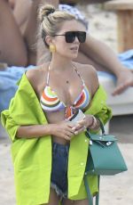 SYLVIE MEIS Out at a Beach at Cala di Volpe in Sardinia 08/096/2022