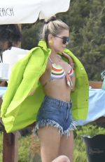 SYLVIE MEIS Out at a Beach at Cala di Volpe in Sardinia 08/096/2022
