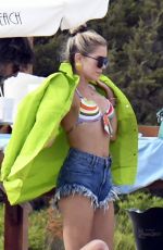 SYLVIE MEIS Out at a Beach at Cala di Volpe in Sardinia 08/096/2022