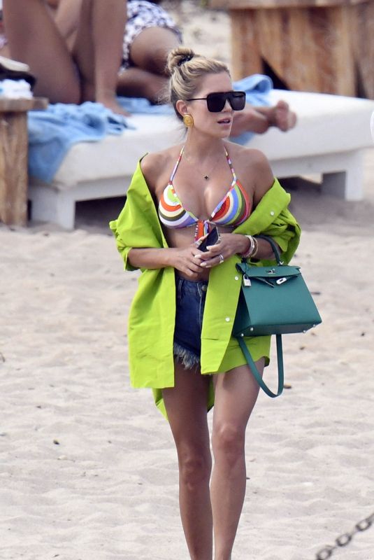SYLVIE MEIS Out at a Beach at Cala di Volpe in Sardinia 08/096/2022