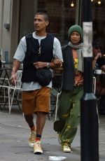 TAHNDIE NEWTON Out with Her Brother Jamie in London 08/23/2022